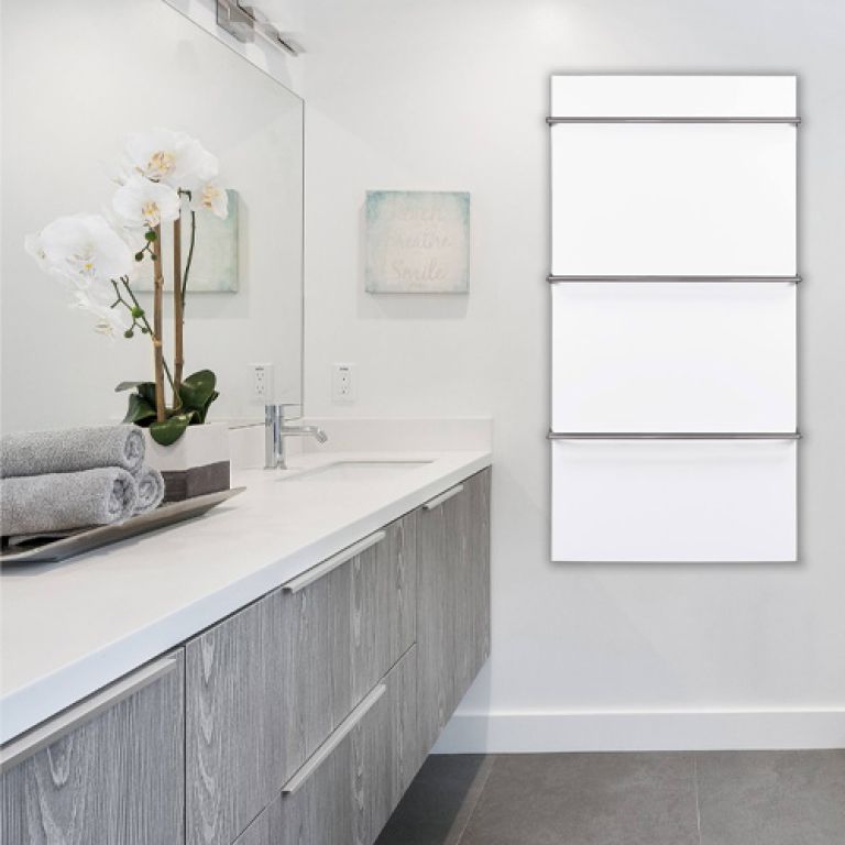 Badkamer Verwarming met Thermostaat Wit 450 watt 