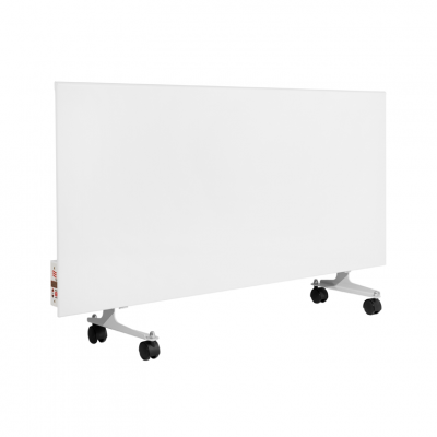 Mobiele Metalen Infrarood Verwarming met Thermostaat - IR Paneel Wit 700 watt 